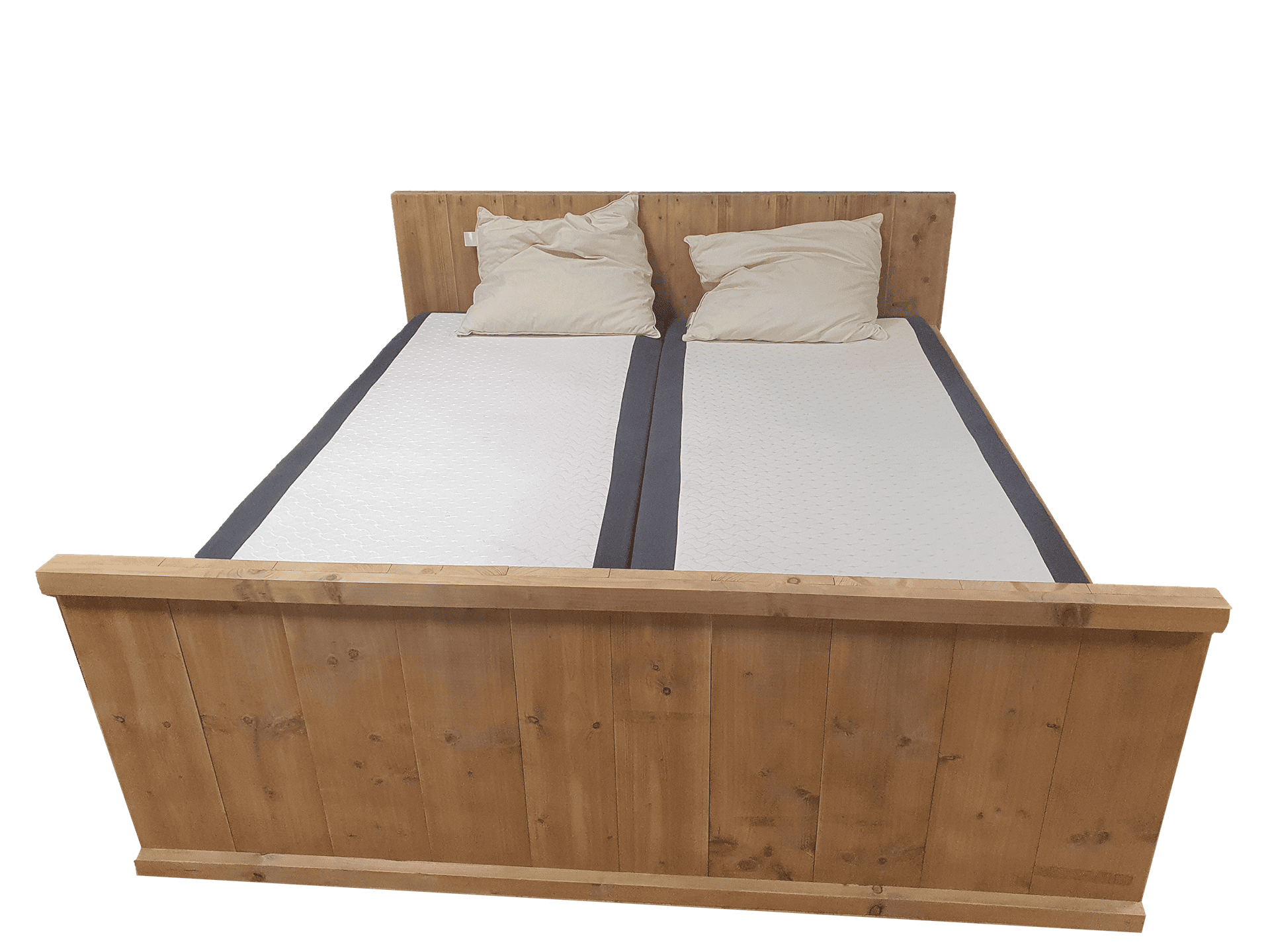 Aas helpen Soepel Steigerhouten bed (model: basic) - Goedkope Steigerhouten Meubelen