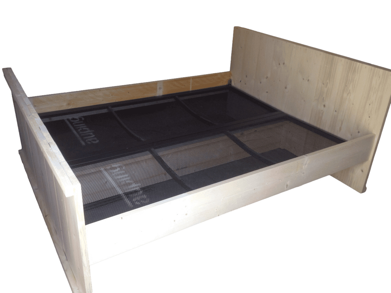 halsband Luchtpost vieren Bed steigerhouten (model: basic) - Goedkope Steigerhouten Meubelen