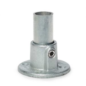 Ronde voetplaat eronder