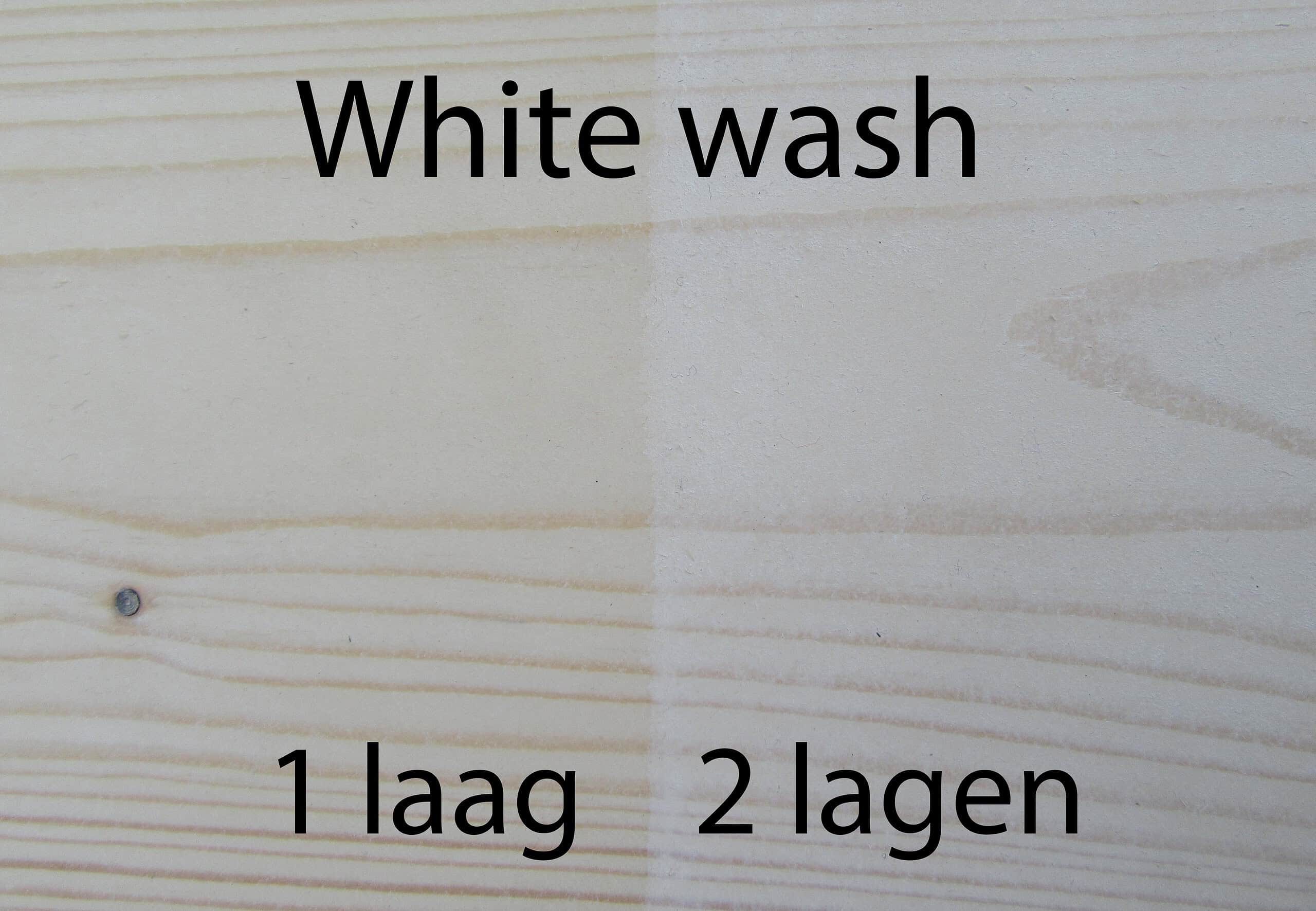 Klap overschot donker White wash beits - Goedkope Steigerhouten Meubelen