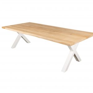 Eiken boomstam tafel.