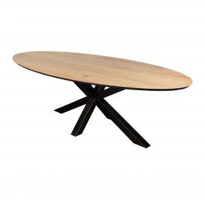 Ovaal tafel.