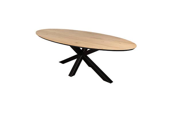 Ovaal tafel.