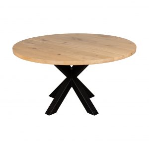 Ronde eettafel.