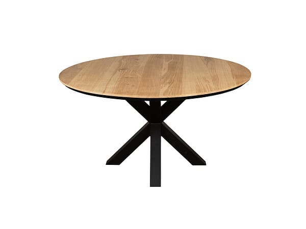 Ronde eettafel eiken.