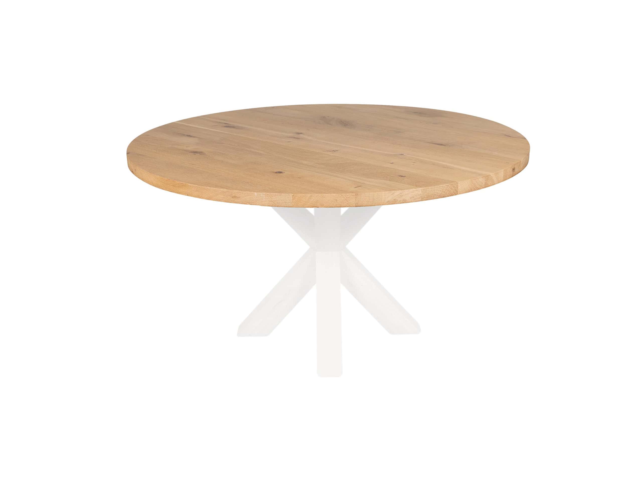 Ronde tafel personen stel je zelf samen! 100 tot 160cm rond mogelijk!