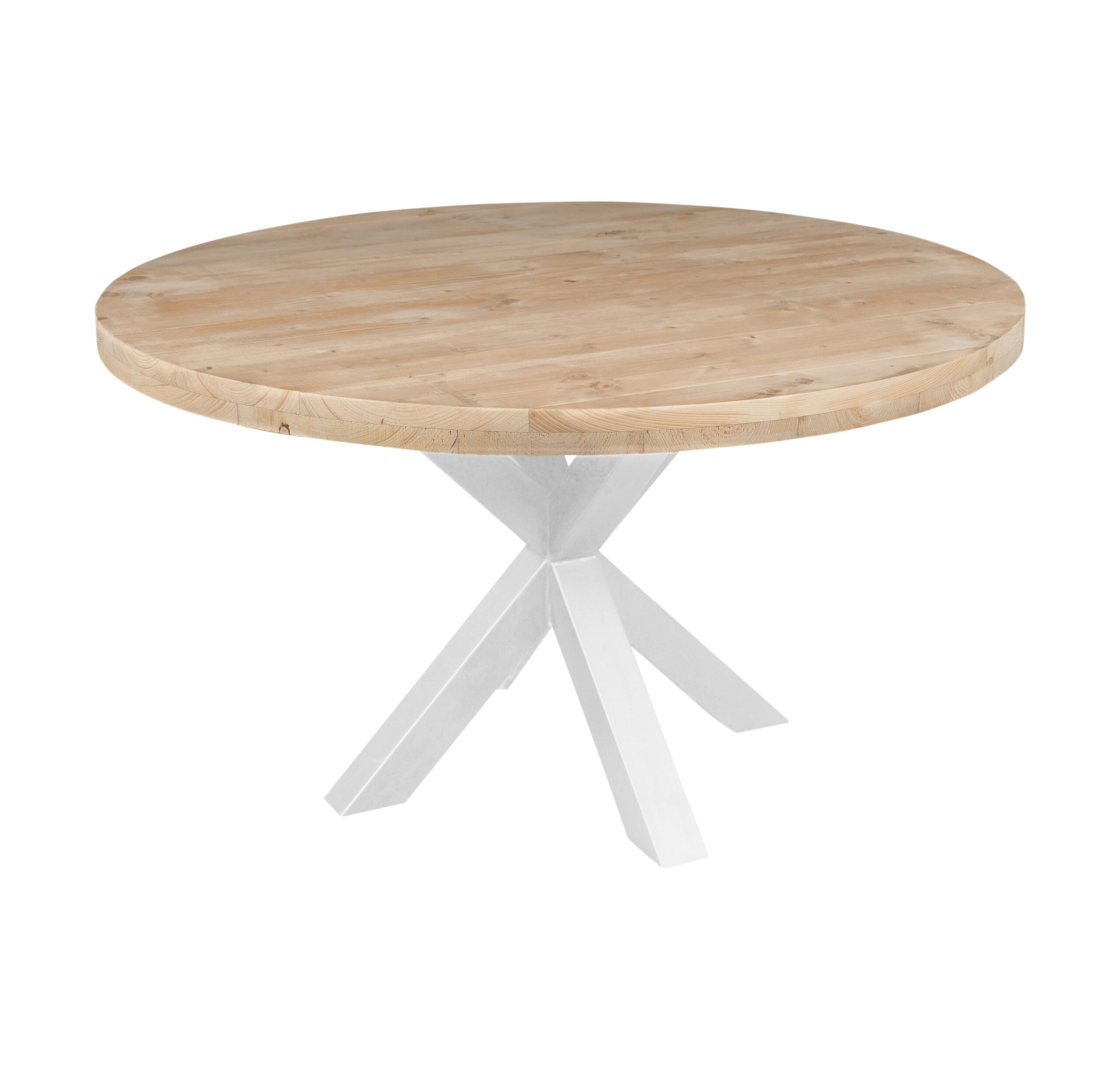 noodzaak formeel fragment Ronde steigerhouten tafel - Mooie ronde houten tafels op maat!
