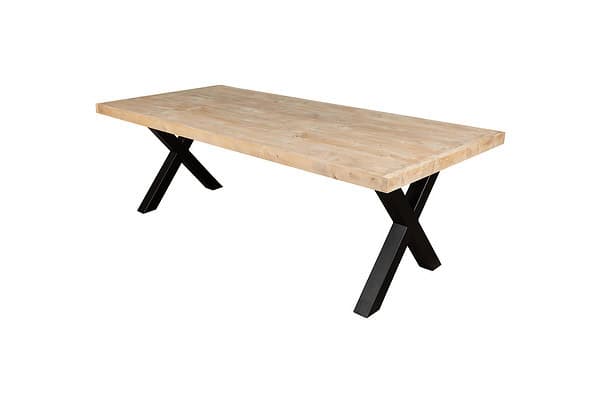 Steigerhouten eettafel.