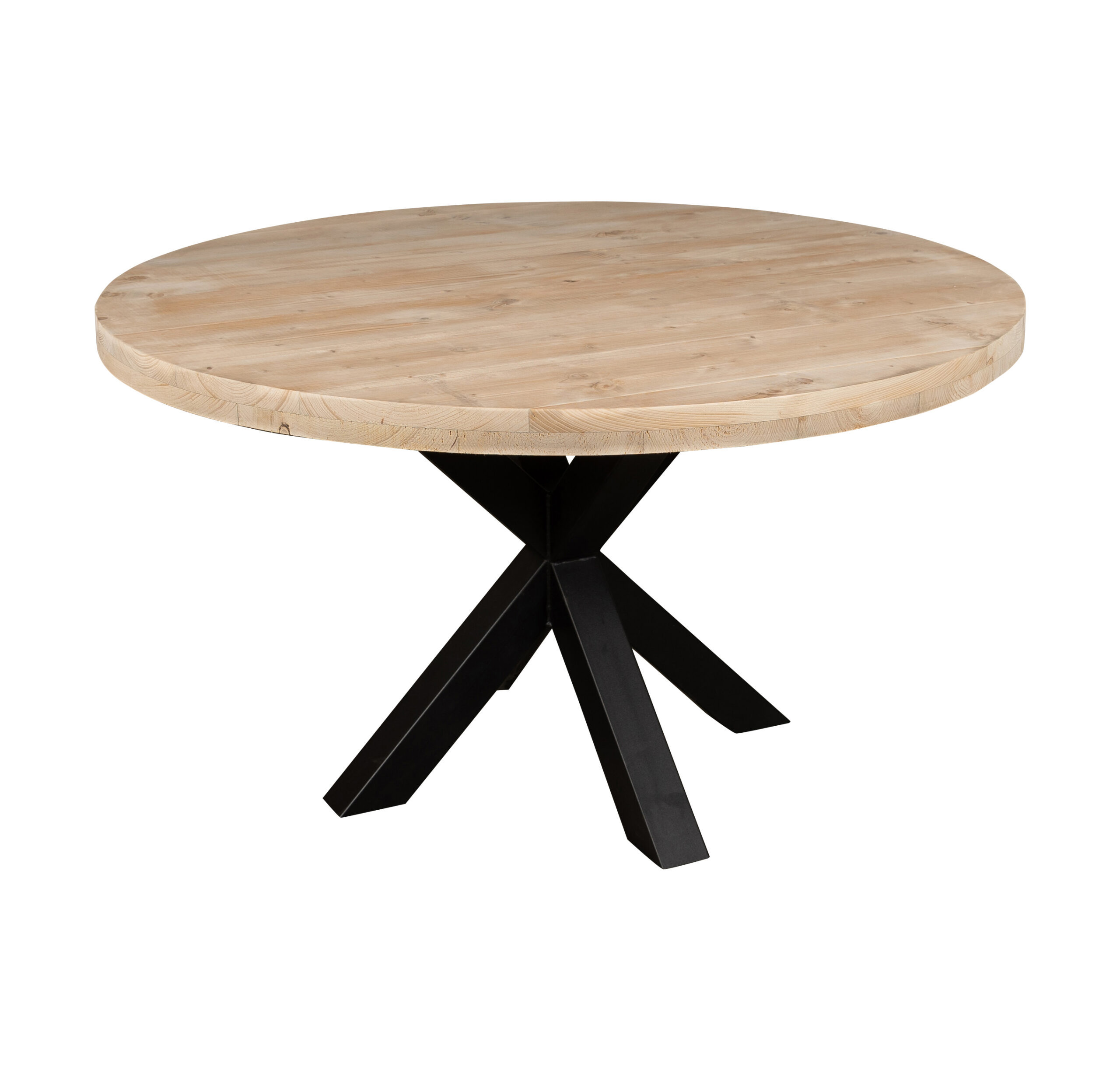 Ronde steigerhouten tafel - Mooie ronde houten tafels maat!
