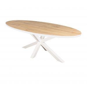 eettafel ovaal wit.