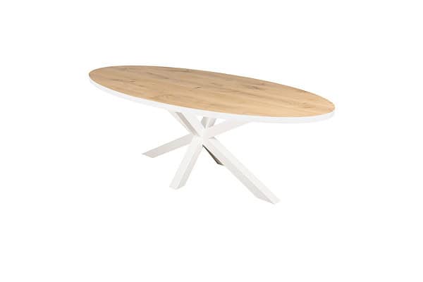 eettafel ovaal wit.