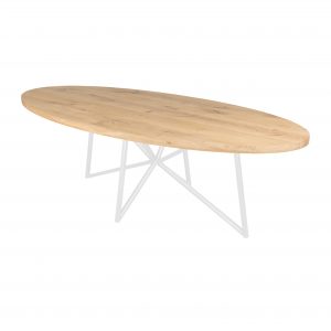 eiken tafel ovaal.