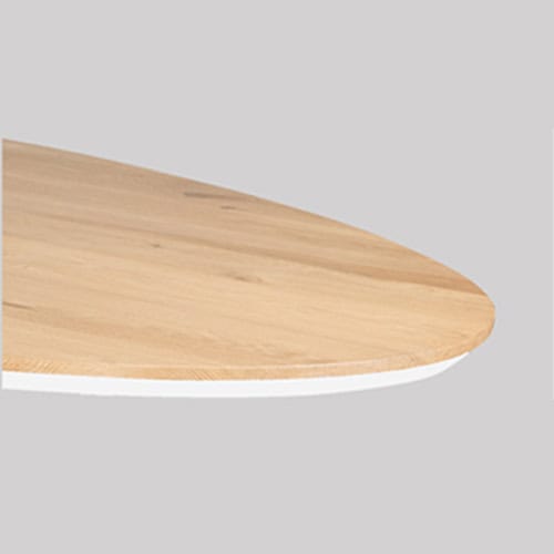 Het onderste gedeelte van de facet rand mag wit geschilderd worden