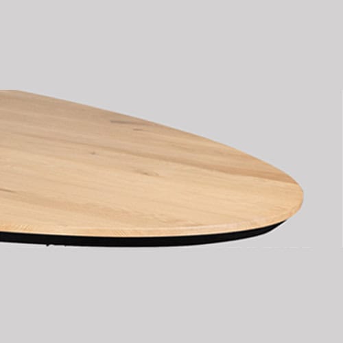 Het onderste gedeelte van de facet rand mag zwart geschilderd worden