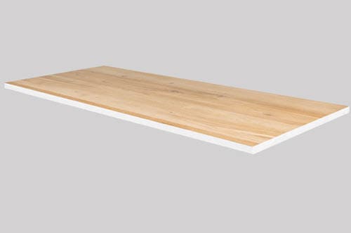 De rechte rand mag wit geschilderd worden