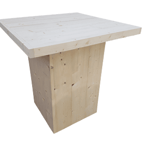 Bartafel buiten steigerhout