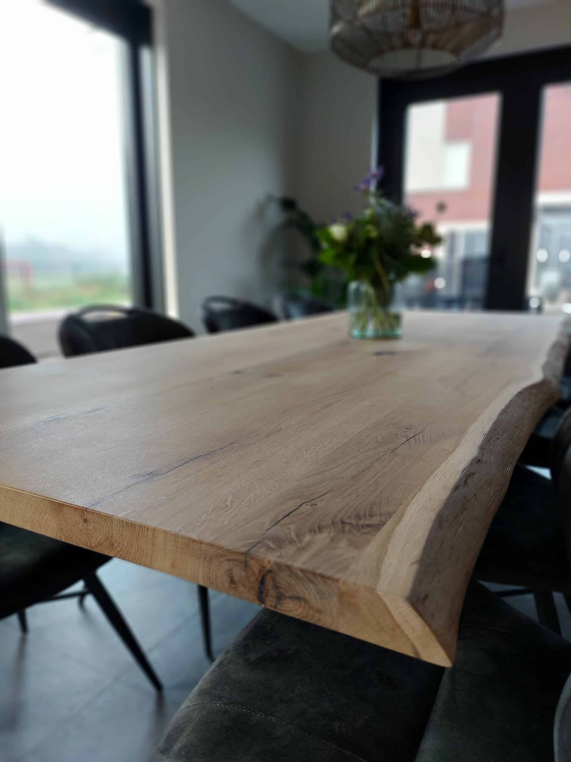 Inleg Haarvaten Schilderen Eikenhouten tafel op maat | TOP kwaliteit voor verrassende prijs!