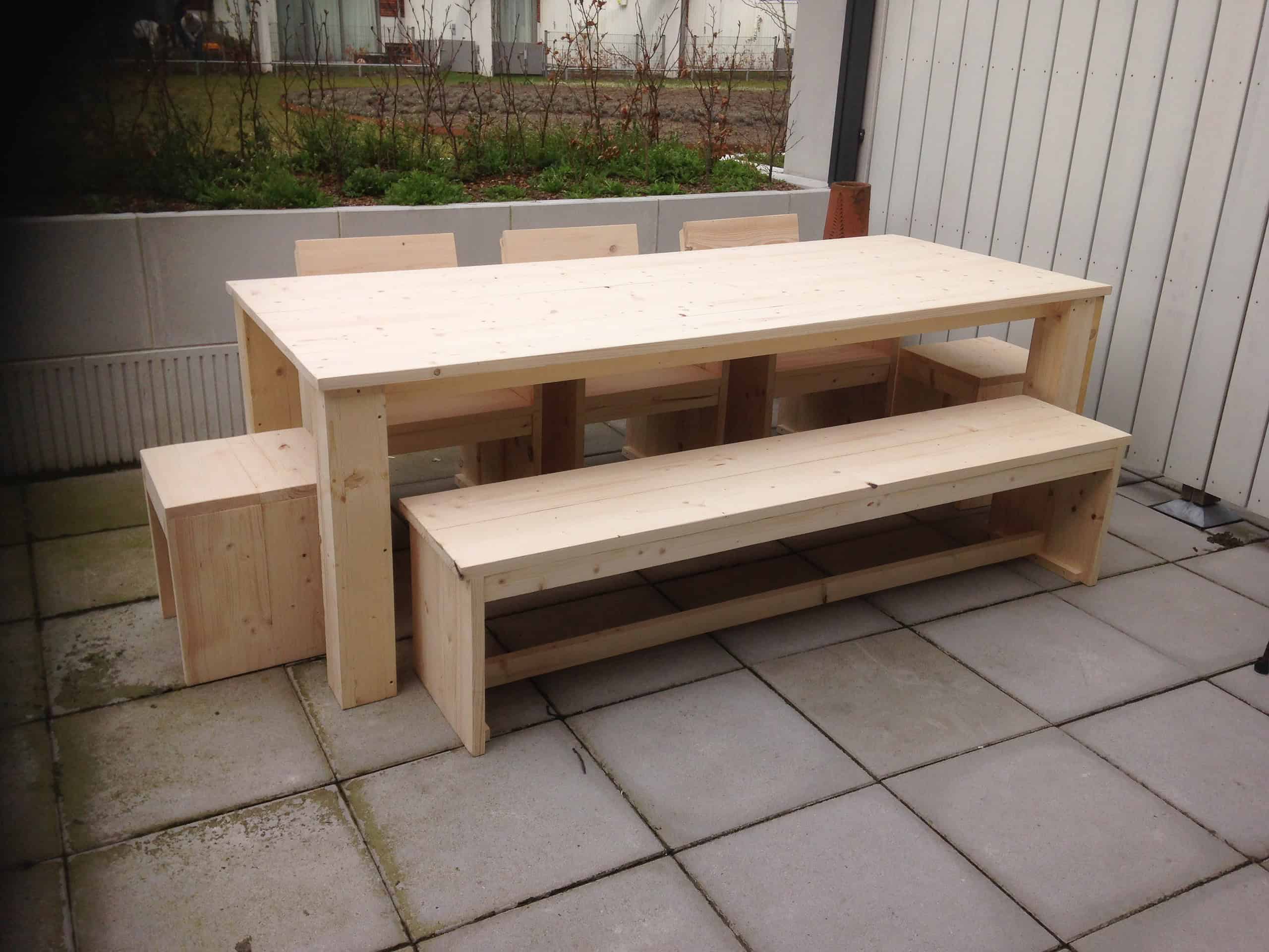 schilder Hoop van Assimileren Steigerhouten tafel op maat - Goedkope Steigerhouten Meubelen