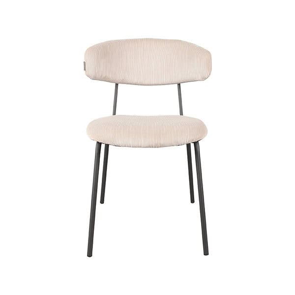 LABEL51 Eetkamerstoel Zack - Naturel - Ribcord - Afbeelding 2