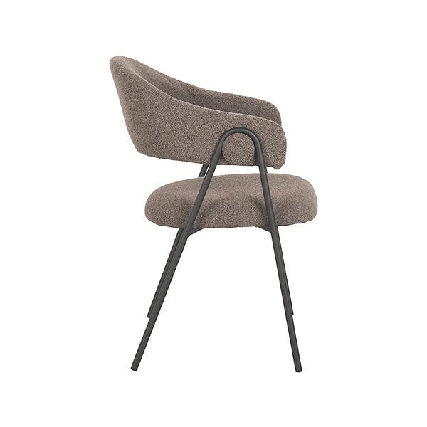 LABEL51 Eetkamerstoel Lowen - Bruin - Boucle - Afbeelding 3