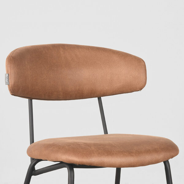 LABEL51 Eetkamerstoel Zack - Cognac - Micro Suede - Afbeelding 5
