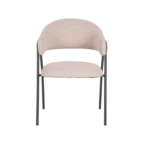 LABEL51 Eetkamerstoel Lowen 58x60x84 cm - Naturel - Boucle - Afbeelding 2