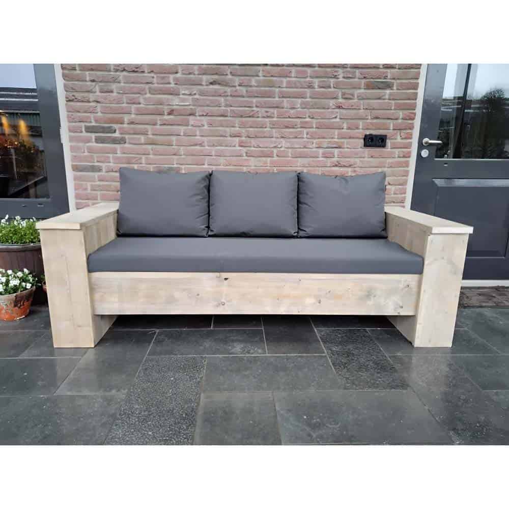 heroïsch Verbieden linnen Steigerhouten loungebank op maat, alle modellen vanaf €285,-