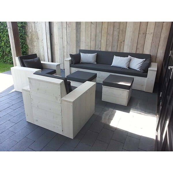 Houten loungeset in steigerhout