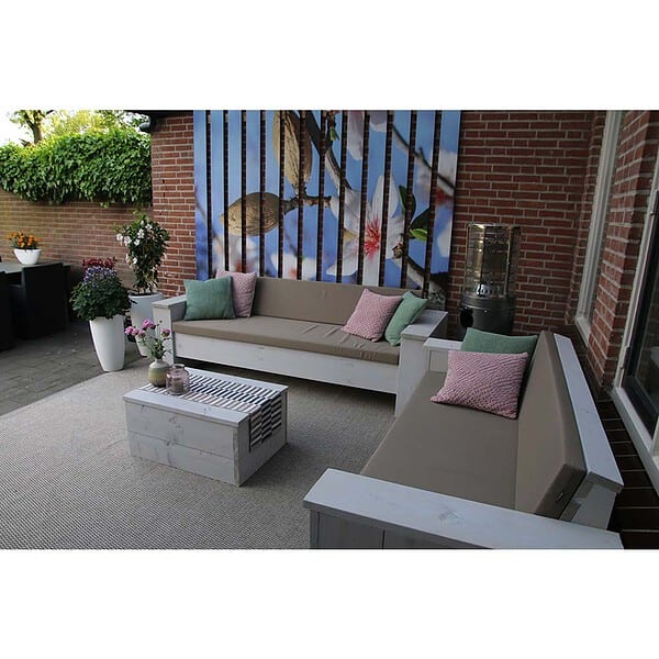 Loungebank hout in steigerhout