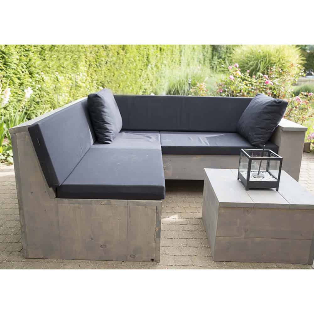 Oh jee Andrew Halliday indruk Hoekbank steigerhout op maat, onze modellen al vanaf €375,-