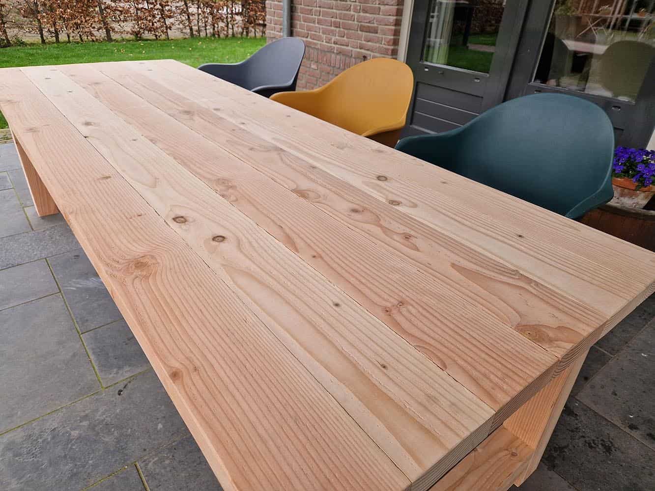 schot aardolie zwaartekracht Douglas tuintafel - Stel zelf uw duurzame tuintafel samen