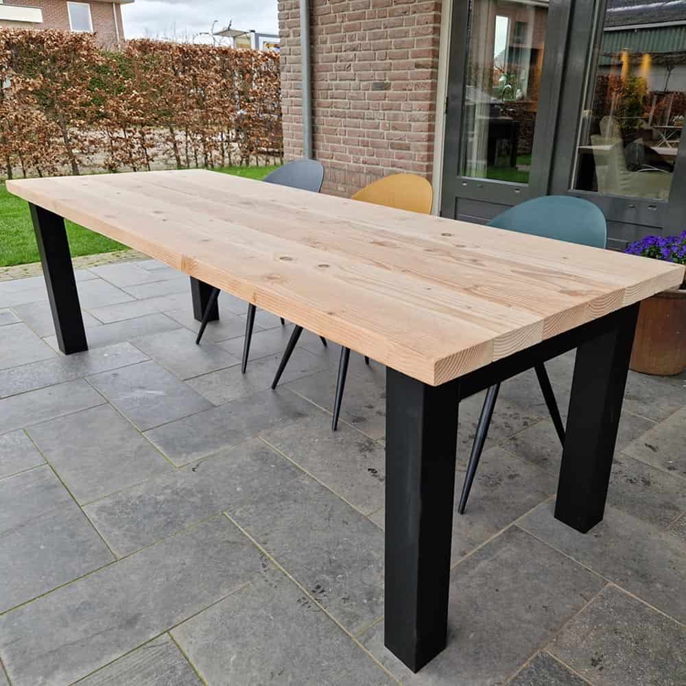 schot aardolie zwaartekracht Douglas tuintafel - Stel zelf uw duurzame tuintafel samen