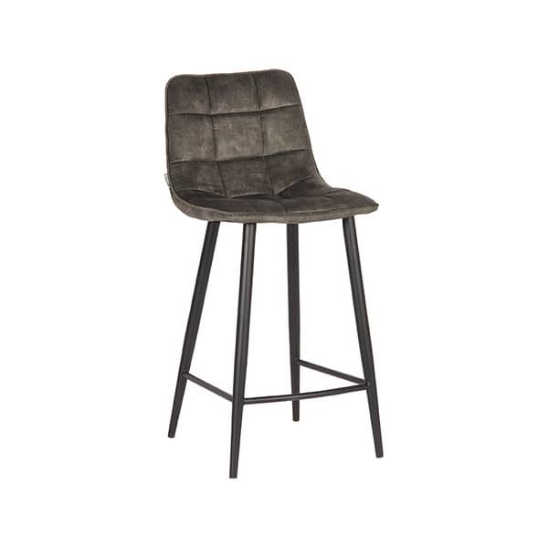 LABEL51 Barkruk Jelt 45x48x94 cm - Hunter - Velours - Afbeelding 2