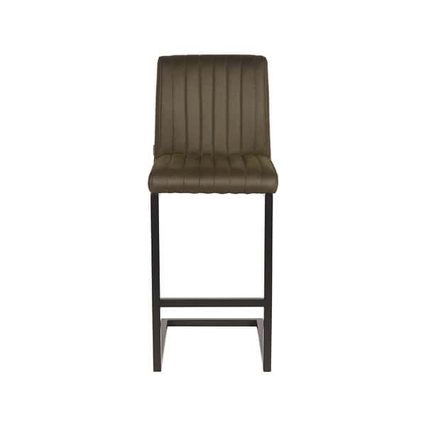 LABEL51 Barkruk Milo - Army green - Microfiber - Afbeelding 3