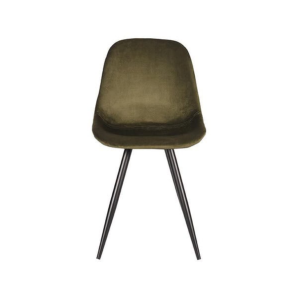 LABEL51 Eetkamerstoel Capri - Army green - Fluweel - Afbeelding 2