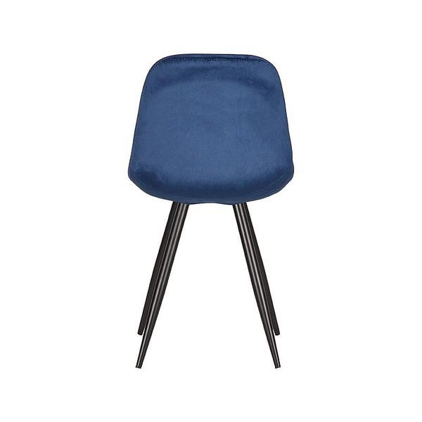 LABEL51 Eetkamerstoel Capri - Blauw - Fluweel - Afbeelding 4
