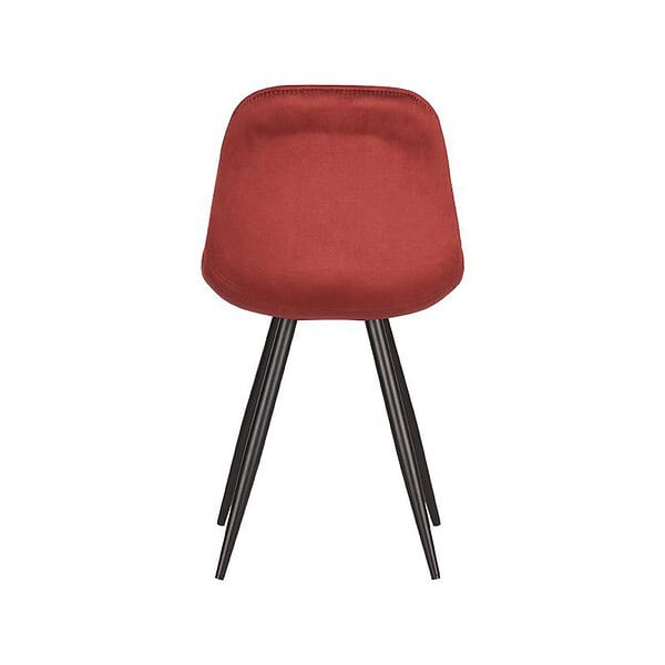 LABEL51 Eetkamerstoel Capri - Rood - Fluweel - Afbeelding 4