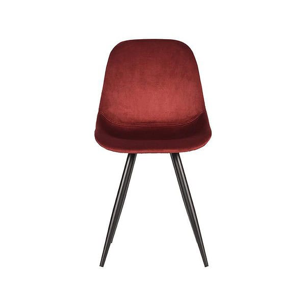 LABEL51 Eetkamerstoel Capri - Rood - Fluweel - Afbeelding 2
