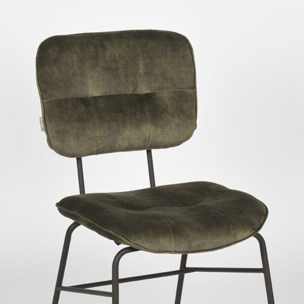 LABEL51 Eetkamerstoel Dez - Hunter - Velours - Afbeelding 4
