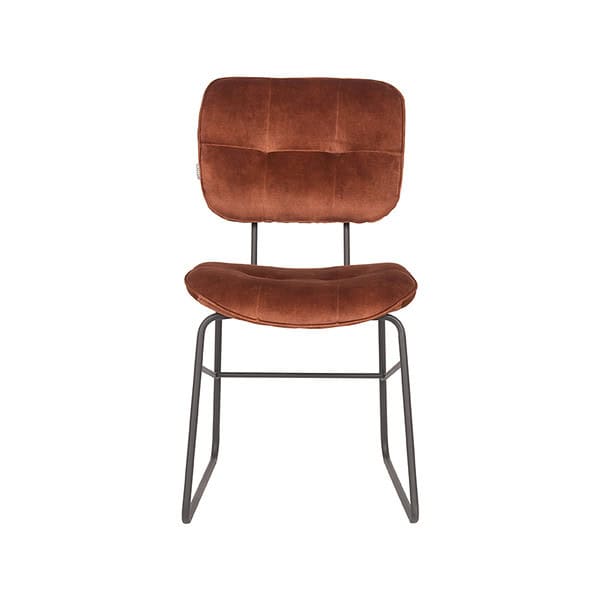 LABEL51 Eetkamerstoel Dez - Rust - Velours - Afbeelding 2