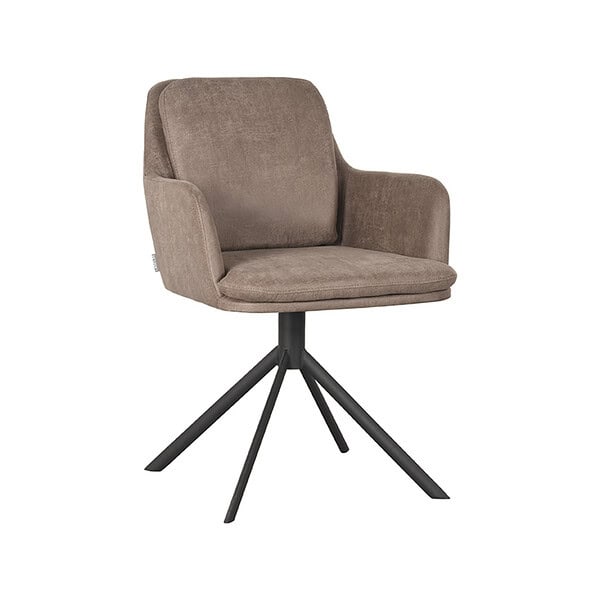 LABEL51 Eetkamerstoel Joy - Taupe - Micro Suede - Afbeelding 2