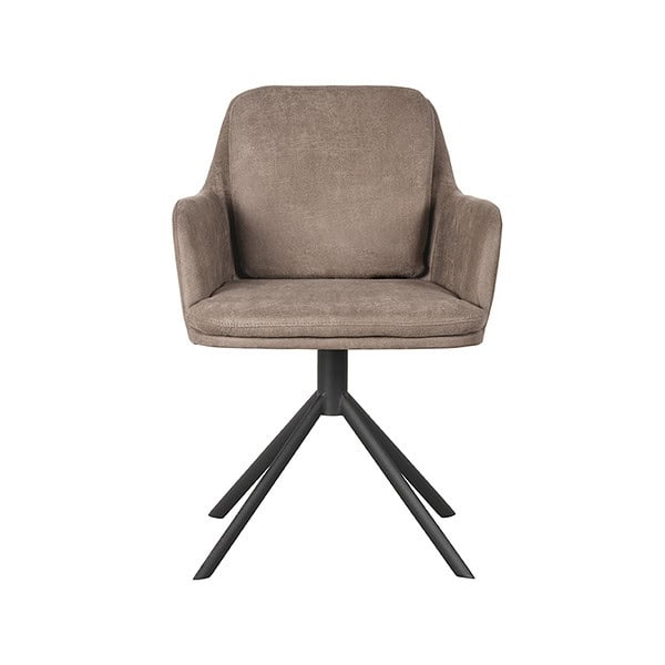 LABEL51 Eetkamerstoel Joy - Taupe - Micro Suede - Afbeelding 3