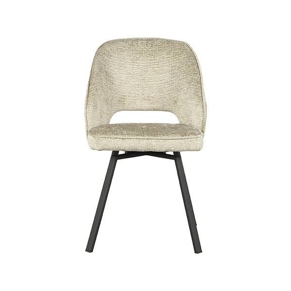 LABEL51 Eetkamerstoel Lewis - Beige - Fluweel - Afbeelding 3