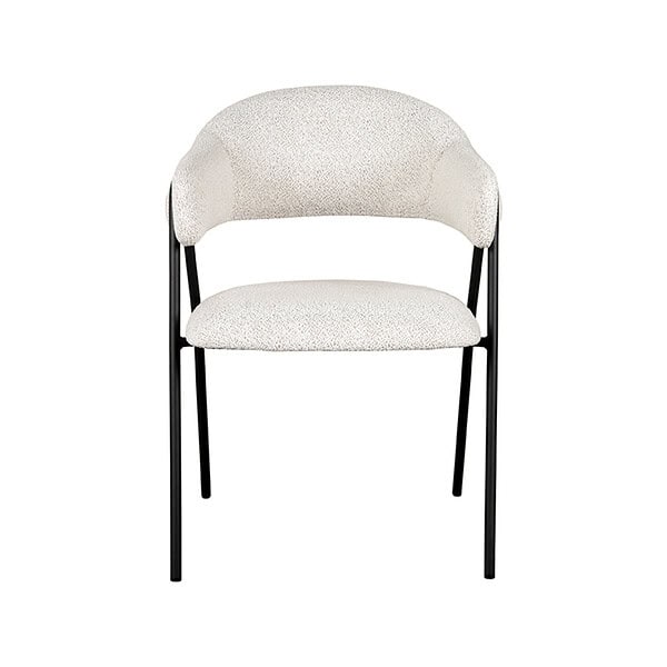 LABEL51 Eetkamerstoel Lowen - Ivory - Boucle - Afbeelding 2
