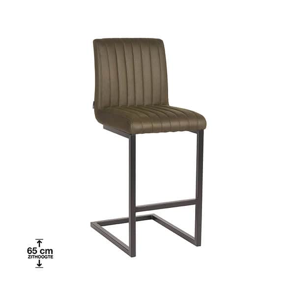 LABEL51 Barkruk Milo - Army green - Microfiber