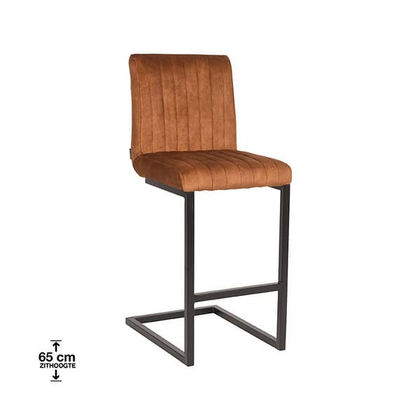 LABEL51 Barkruk Milo - Oker - Velours