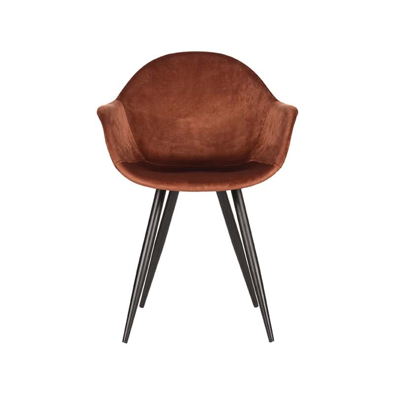 LABEL51 Eetkamerstoel Forli - Rust - Fluweel - Afbeelding 2