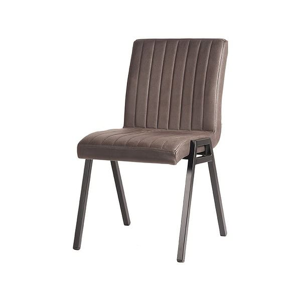 LABEL51 Eetkamerstoel Matz - Antraciet - Microfiber - Afbeelding 2