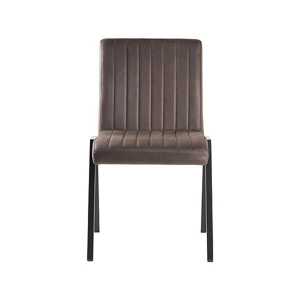 LABEL51 Eetkamerstoel Matz - Antraciet - Microfiber - Afbeelding 3