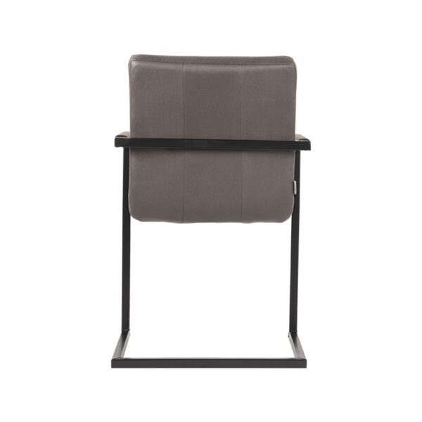 LABEL51 Eetkamerstoel Milo - Antraciet - Microfiber - Afbeelding 6